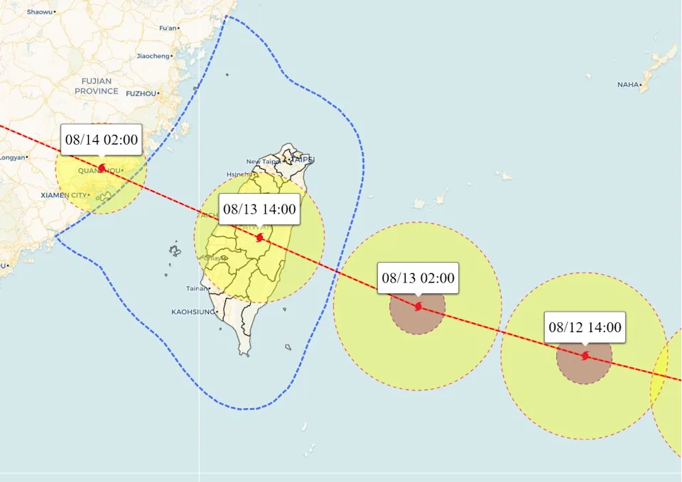 楊柳颱風「急轉南修」！最新路徑公布